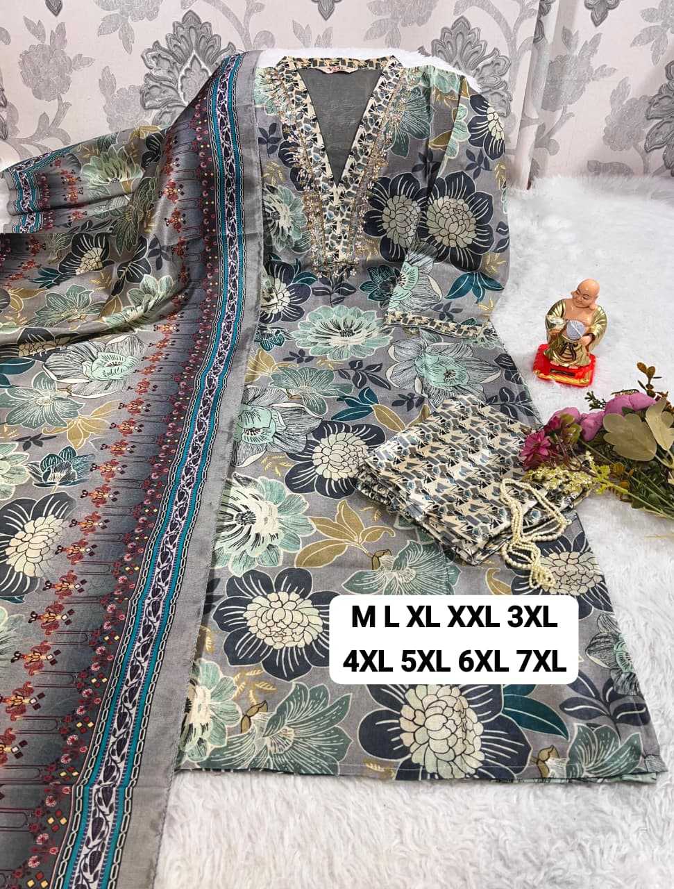 Ynf Silk KESH594 Aroma Suits & Dresses Festive Collections Plus Size Collections Wholesale Ladies Silk Suit Silk Dresses Handwork Suits Manufacturer- Kapda Export