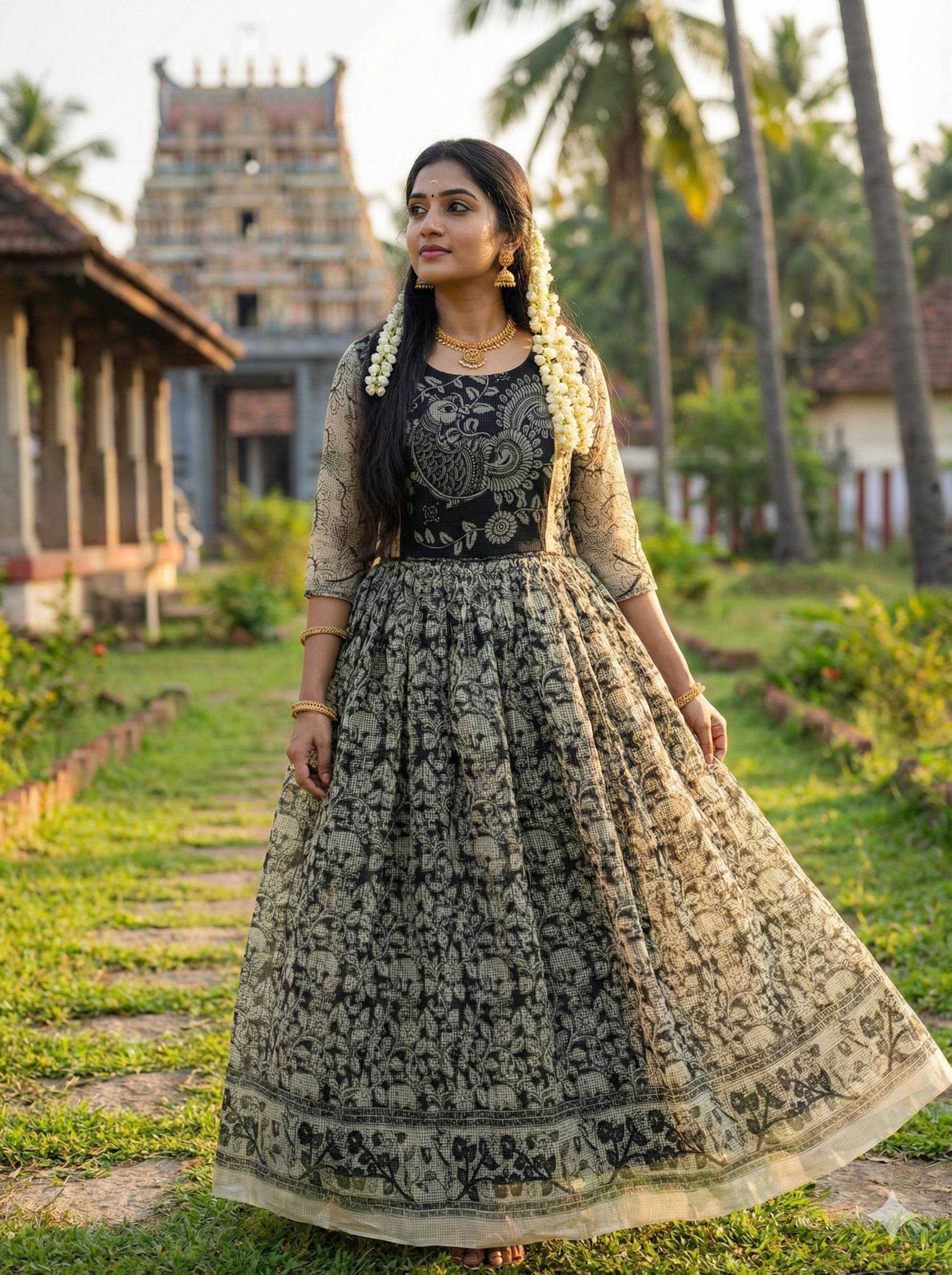 Ynf Soft Silk KESH210 2427 Suits & Dresses Wholesale Maxi Dresses Printed Dresses Indo-Western Dresses Manufacturer- Kapda Export