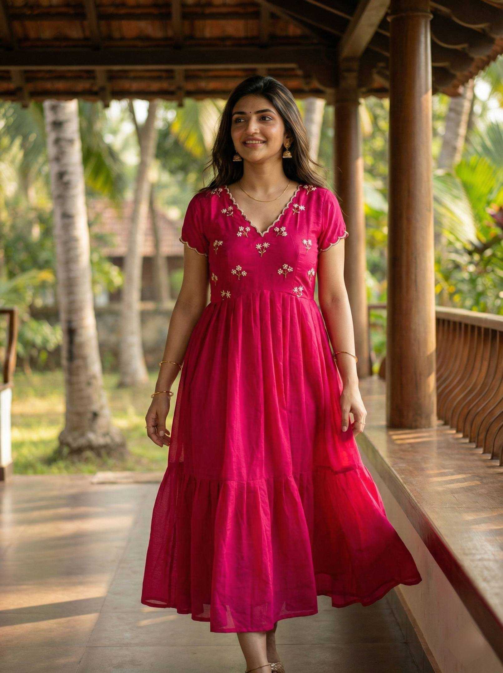 Ynf Soft Silk KESH485 110 Gowns Festive Collections Wholesale Silk Gowns Fit And Flare Gowns Simple Gowns Manufacturer- Kapda Export