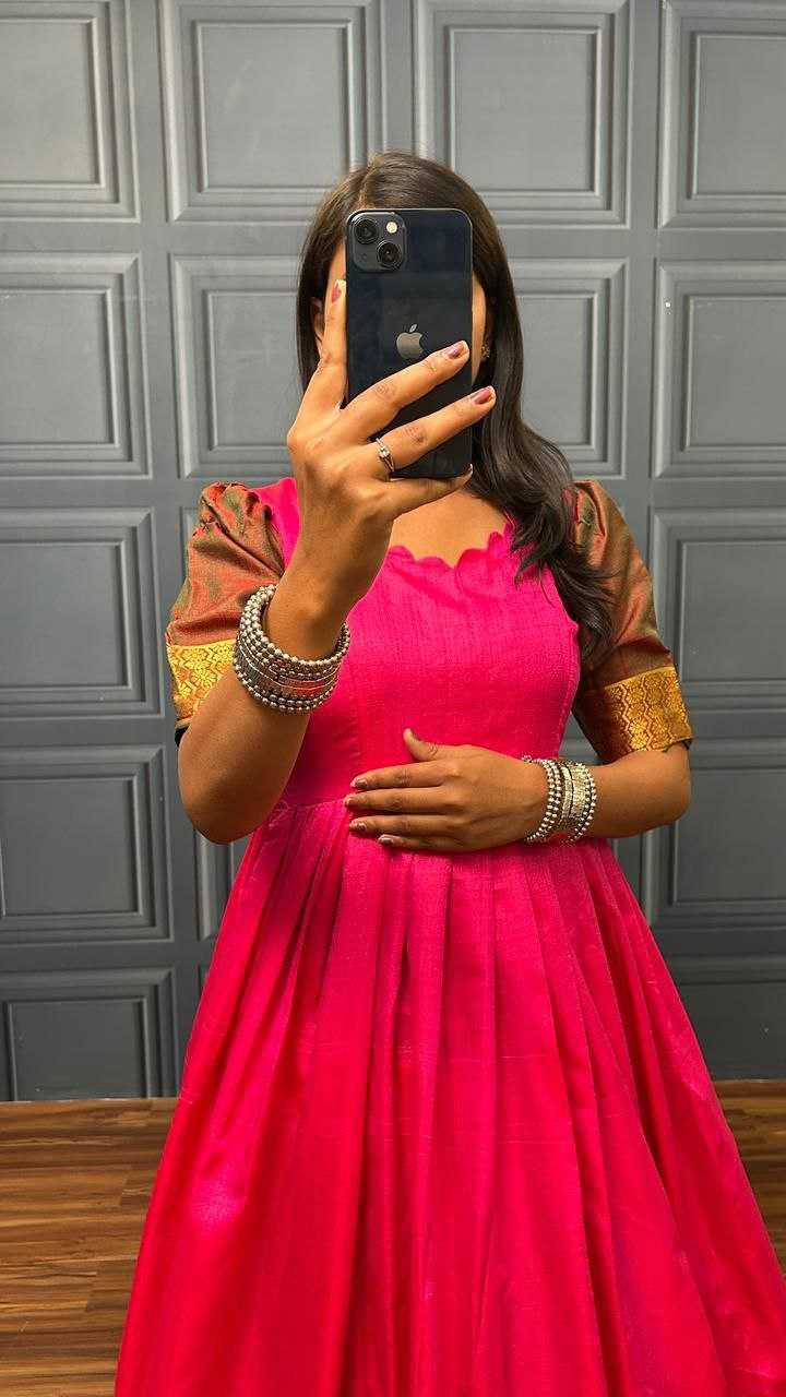 Ynf Soft Tissue KESH619 Kishori Gowns Wholesale Fancy Gowns Party Gowns Plus Size Gowns Manufacturer- Kapda Export