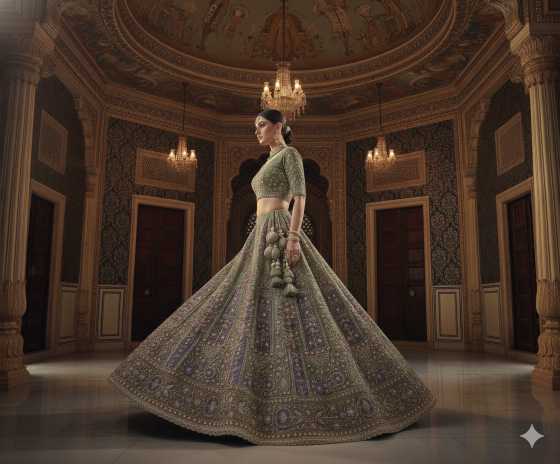 Ynf Twill Net KESH639 2938 Lehengas Festive Collections Wholesale Net Fancy Lehenga Embroidered Lehenga Thread Work Lehenga Manufacturer- Kapda Export