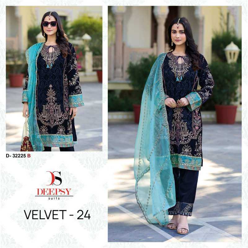 Ynf Velvet KESH530 DEEPSY 32225 Suits & Dresses Festive Collections Wholesale Velvet Suits Party wear suits Eid Collections Manufacturer- Kapda Export