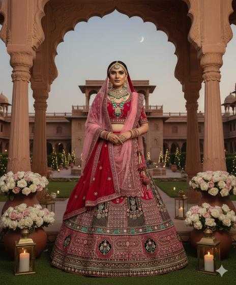 Ynf Velvet KESH639 103 Lehengas Wedding Collections Wholesale Embroidered Lehenga Velvet Lehenga Thread Work Lehenga Manufacturer- Kapda Export