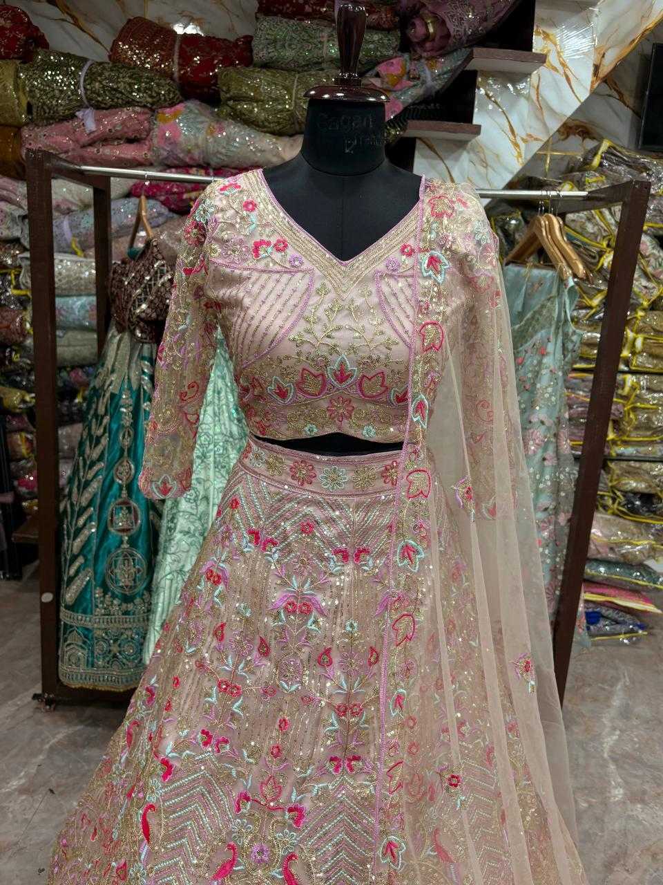 Ynf Butterfly Net KESH512 1819 Lehengas Wholesale Bridal Lehenga Wedding Lehenga Net Lehenga Choli Manufacturer- Kapda Export