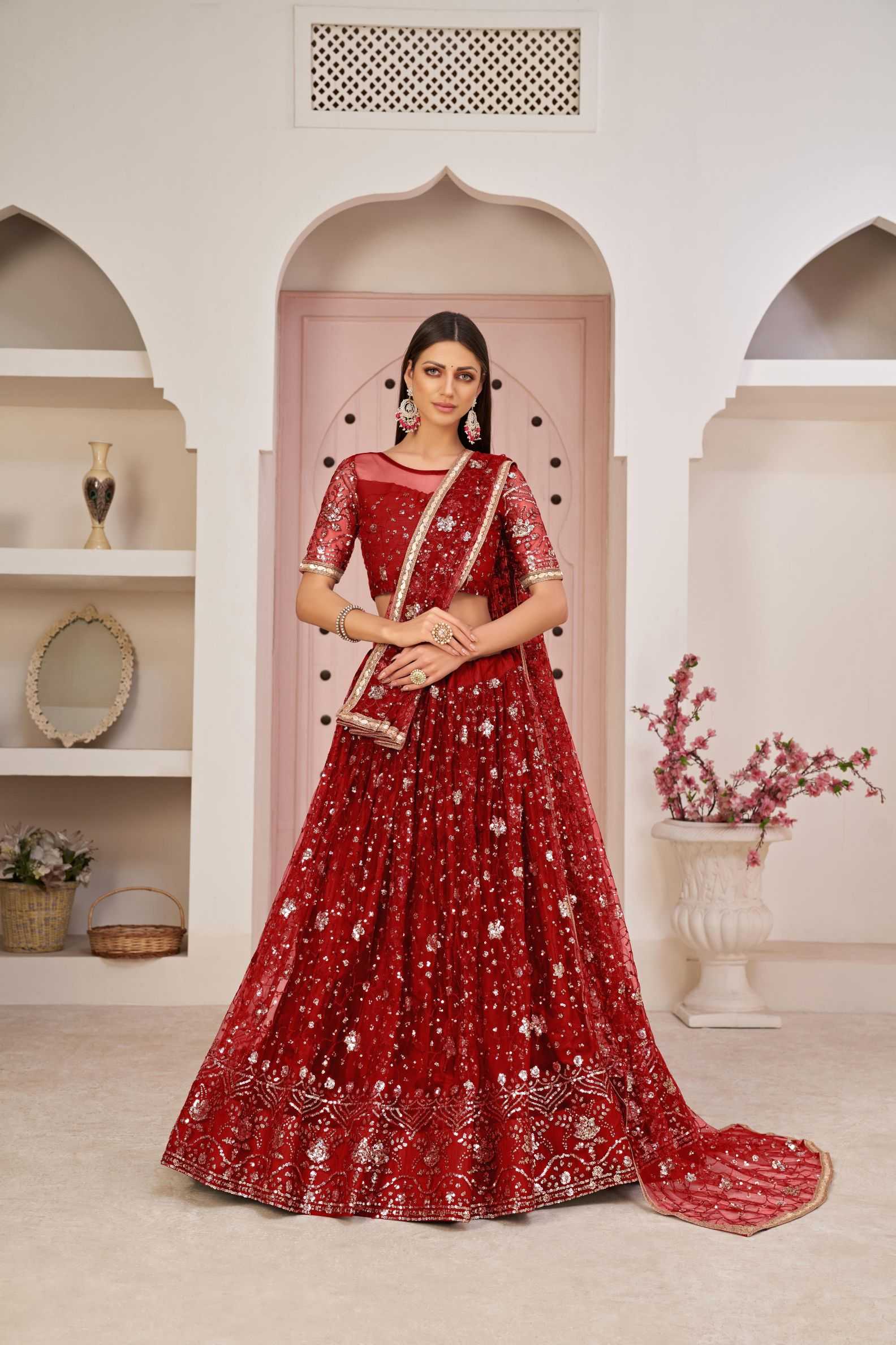 Ynf Butterfly Net KESH648 1193 Lehengas Wedding Collections Wholesale Net Lehenga Choli Designer Lehenga Choli Wedding Outfits Manufacturer- Kapda Export