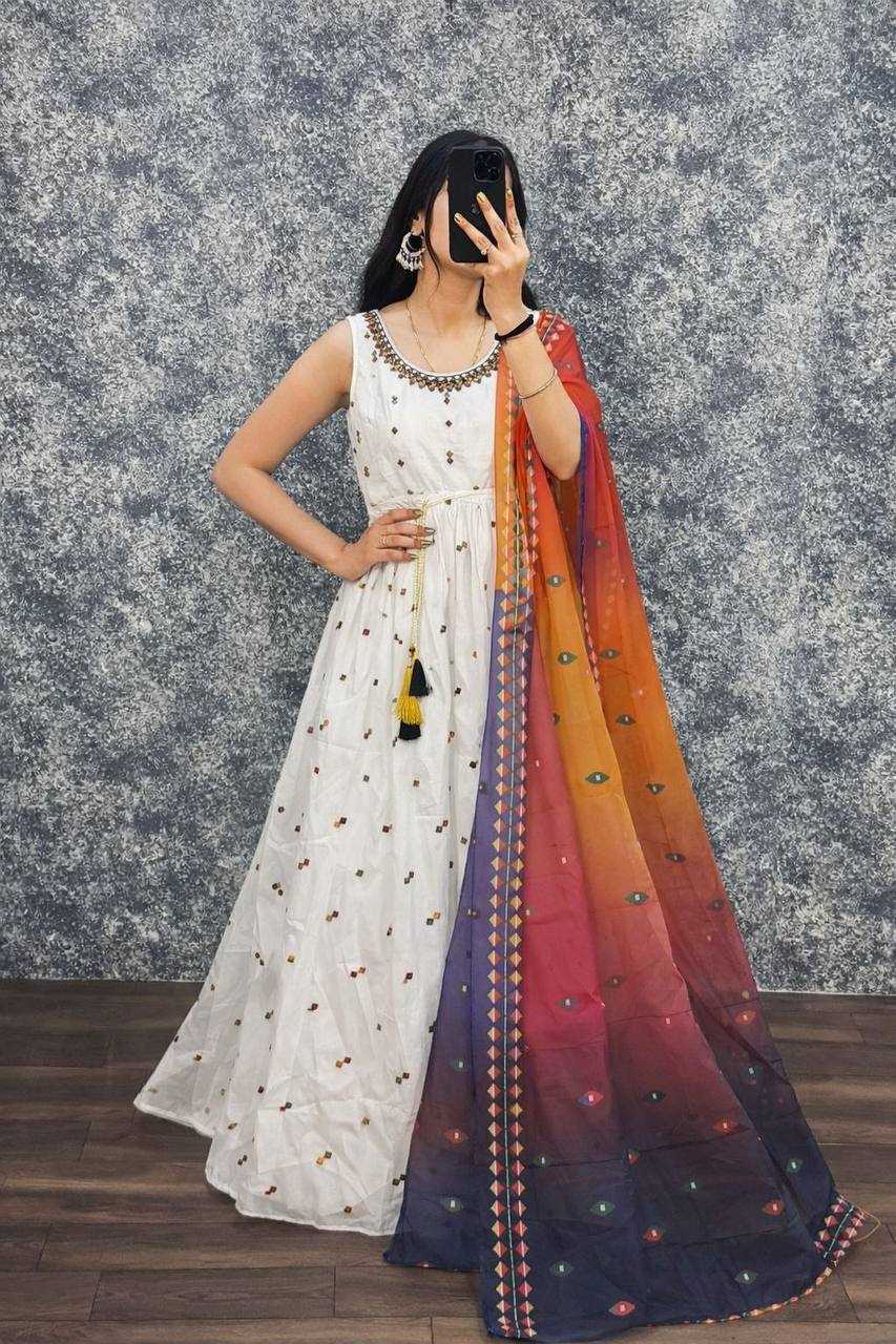 Ynf Chanderi Silk KESH544 colour Gowns Wholesale Fancy Gowns Party Gowns Long Gowns Manufacturer- Kapda Export
