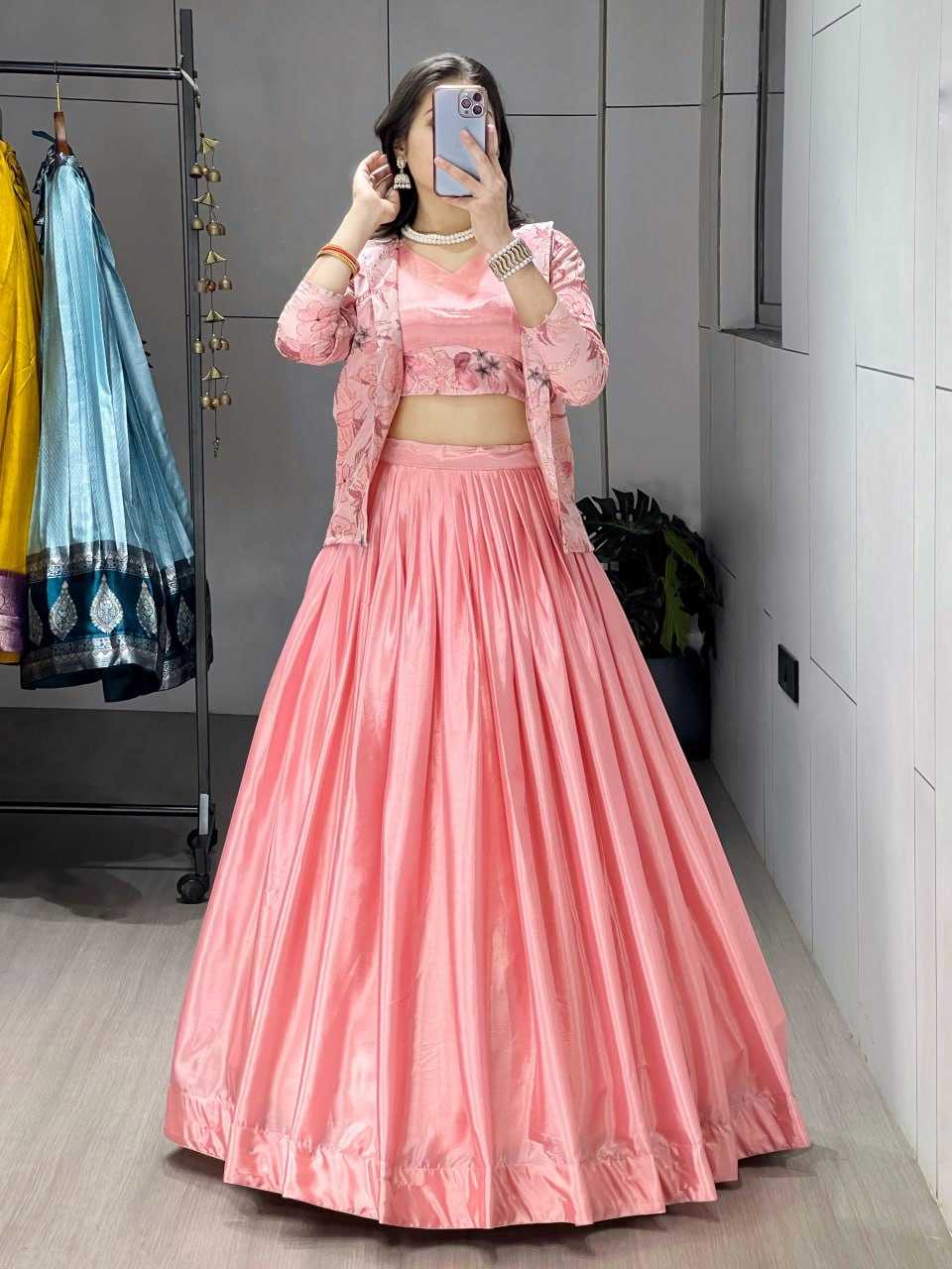 Ynf Chinon RIN119 8234 Lehengas Wholesale Wedding Lehenga Lehenga For Reception Jacket Style Lehenga Manufacturer- Kapda Export