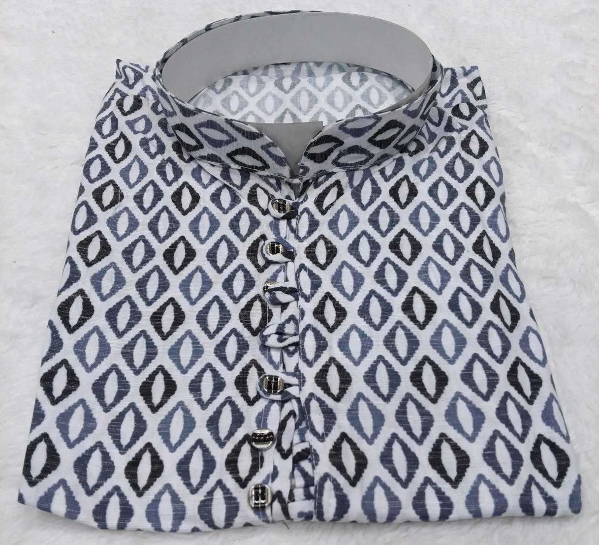 Ynf Cotton KESH650 PURE LINEN Mens Wear Wholesale Mens Kurtas Men Cotton Kurta Men Short Kurta Manufacturer- Kapda Export