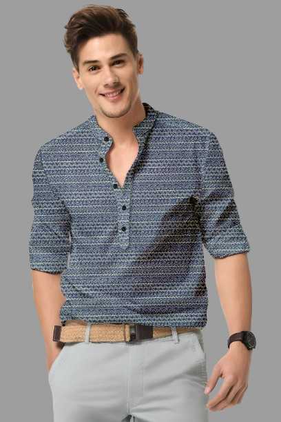 Ynf Cotton KESH662 ST49 Mens Wear Wholesale Casual Wear Mens Shirt Mens Printed Shirts Manufacturer- Kapda Export