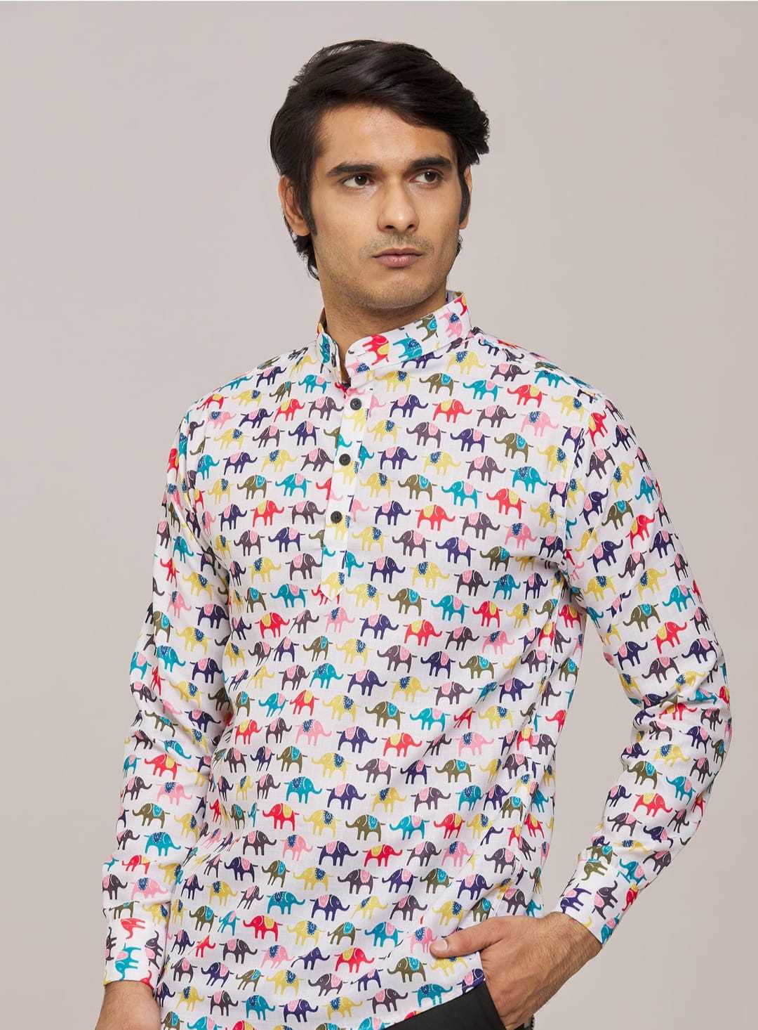 Ynf Cotton KESH662 ST71 Mens Wear Wholesale Casual Wear Mens Shirt Indo Western Manufacturer- Kapda Export