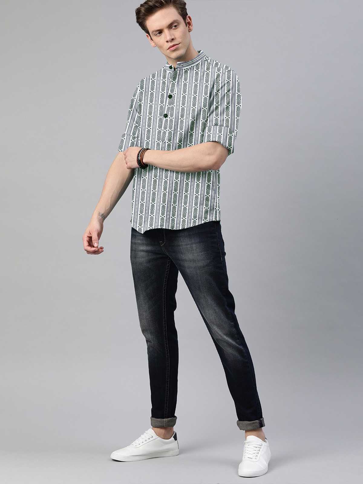 Ynf Cotton KESH662 ST74 Mens Wear Wholesale Casual Wear Mens Shirt Indo Western Manufacturer- Kapda Export