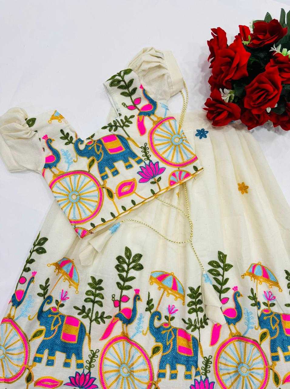 Ynf Cotton RIN235 ANANT Kids Wear Wholesale Kids Lehenga Kids Ghagra Choli Indian Wear For Kids Manufacturer- Kapda Export