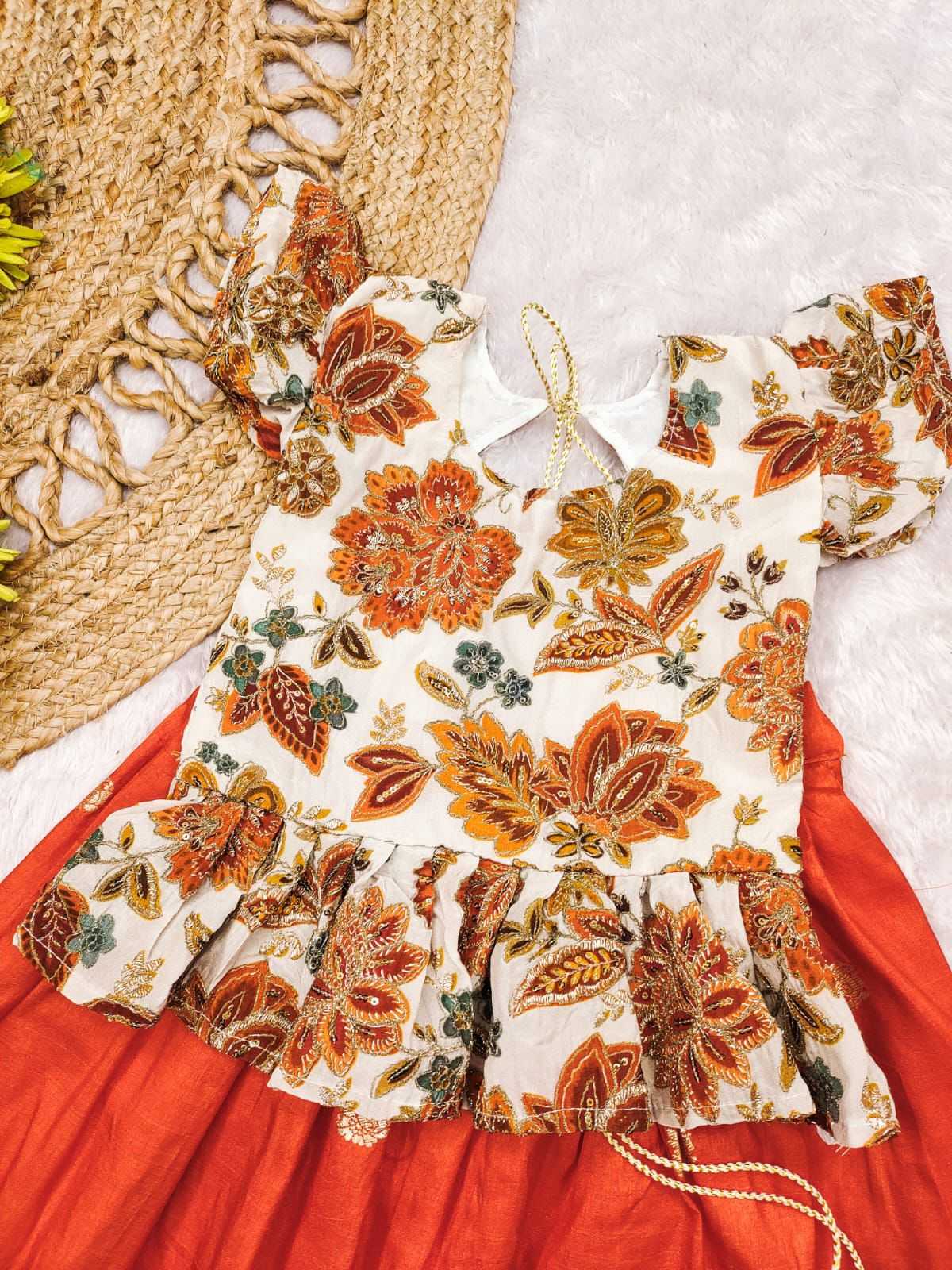 Ynf Crepe RIN235 SUVAL Kids Wear Wholesale Ethnic Dresses For Kids Kids Festive Wear Kids Party Wear Ethnic Manufacturer- Kapda Export