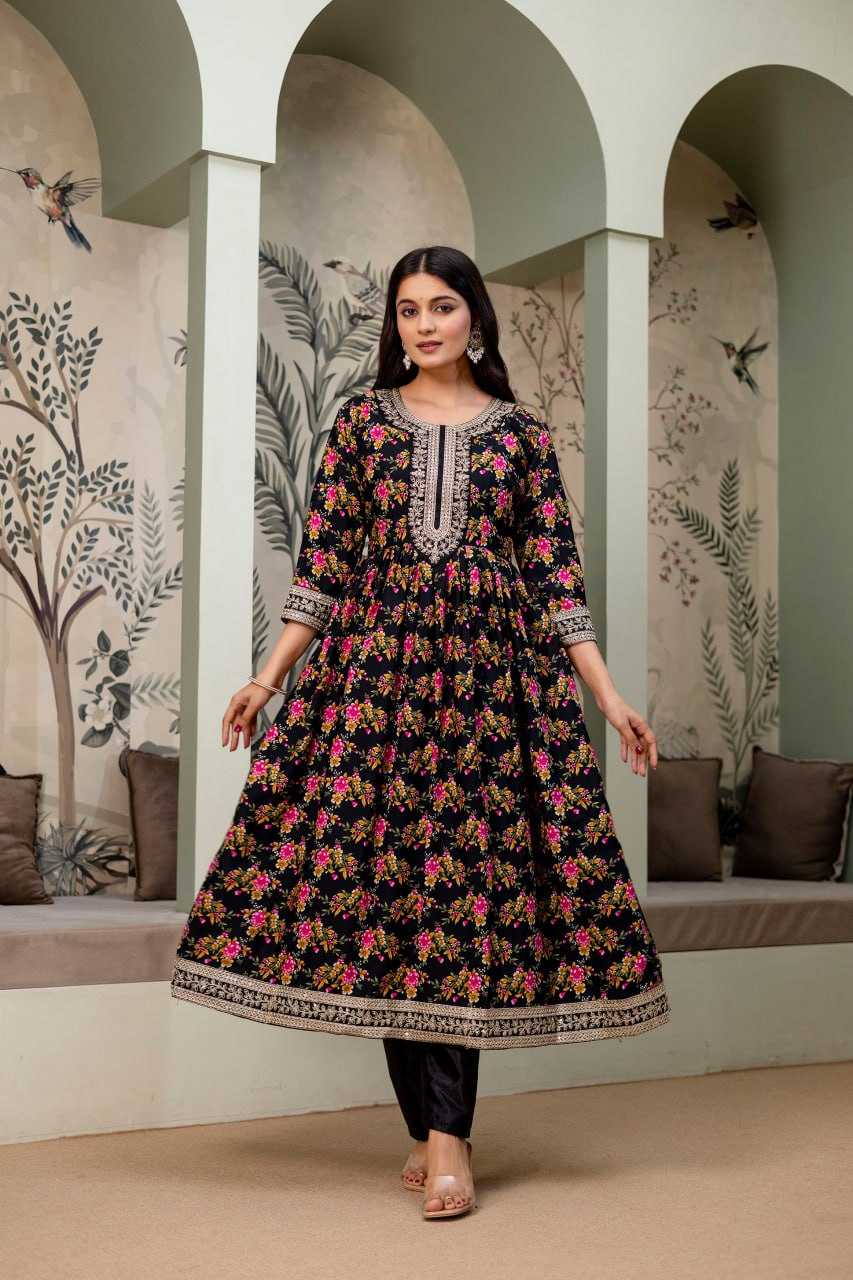 Ynf Crepe Silk KESH642 JANIKA Suits & Dresses Wholesale Embroidered Dresses Silk Dresses Anarkali Dresses Manufacturer- Kapda Export