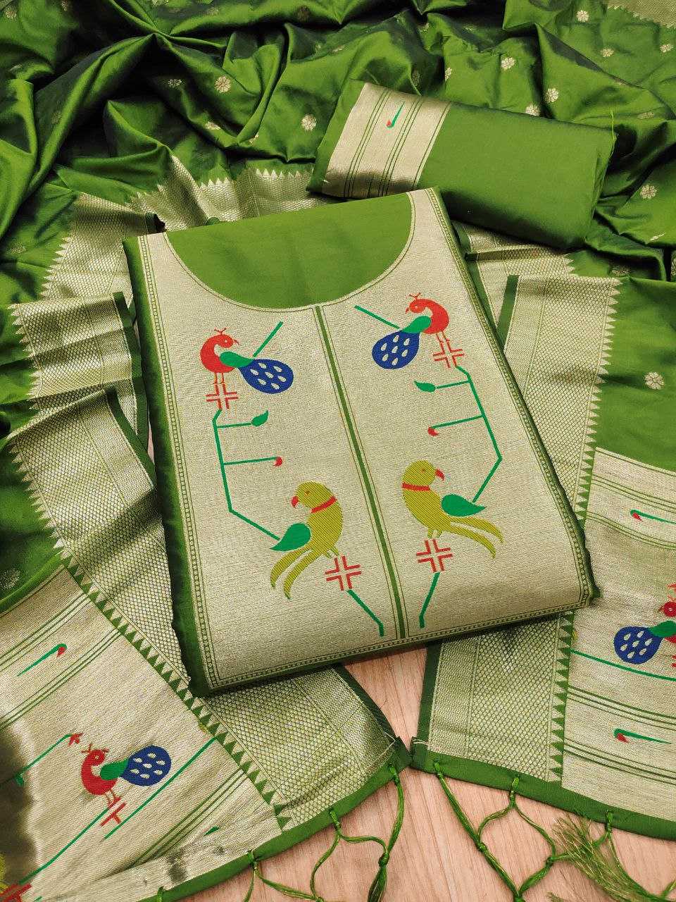 Ynf Fancy KESH714 001 Suits & Dresses Wholesale Ladies Suits Unstitched Suits Party wear suits Manufacturer- Kapda Export