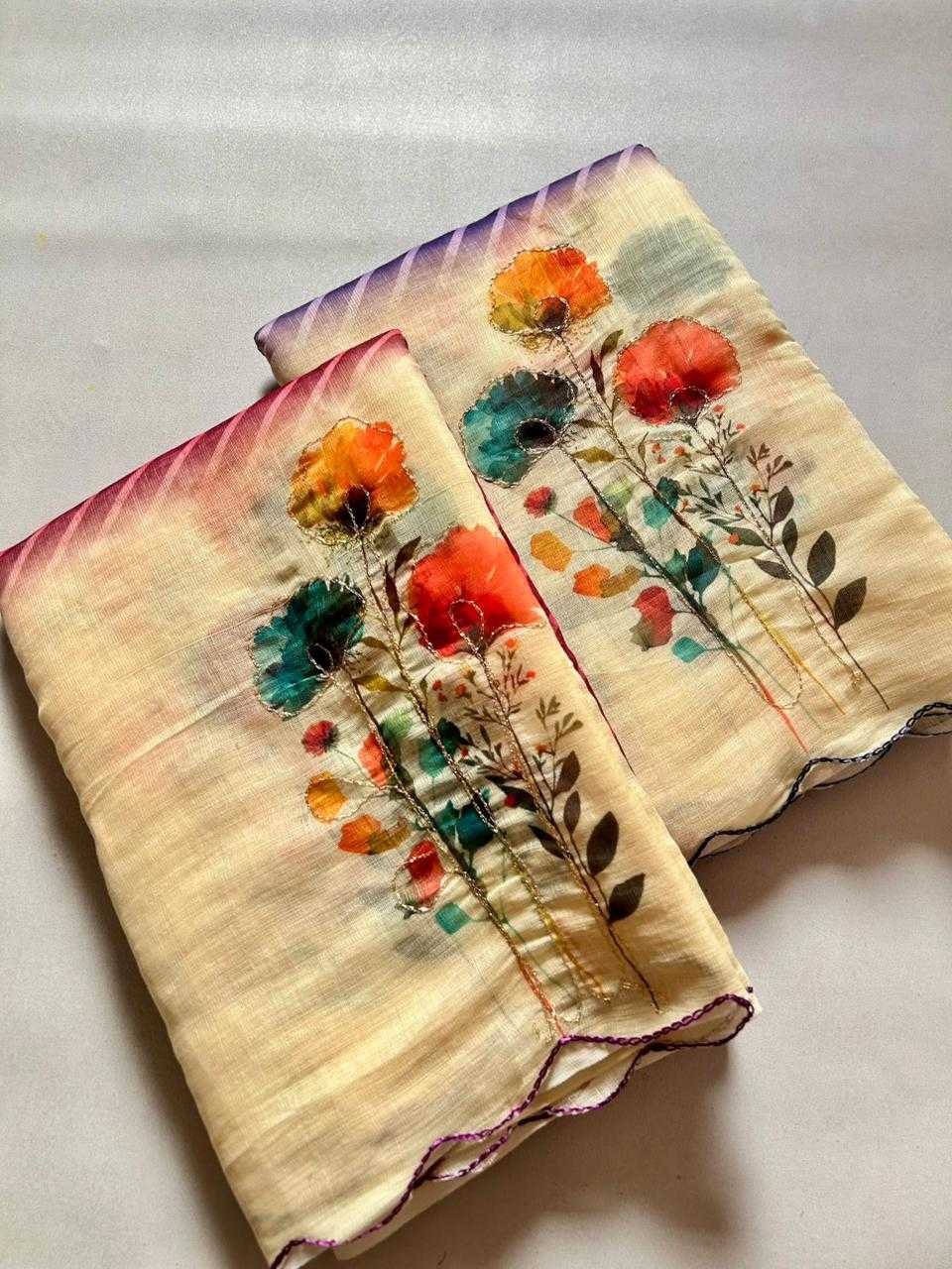 Ynf Fancy KESH721 SOFT PENNY Sarees Wholesale Floral Sarees Sequins Work Saree Festive Sarees Manufacturer- Kapda Export