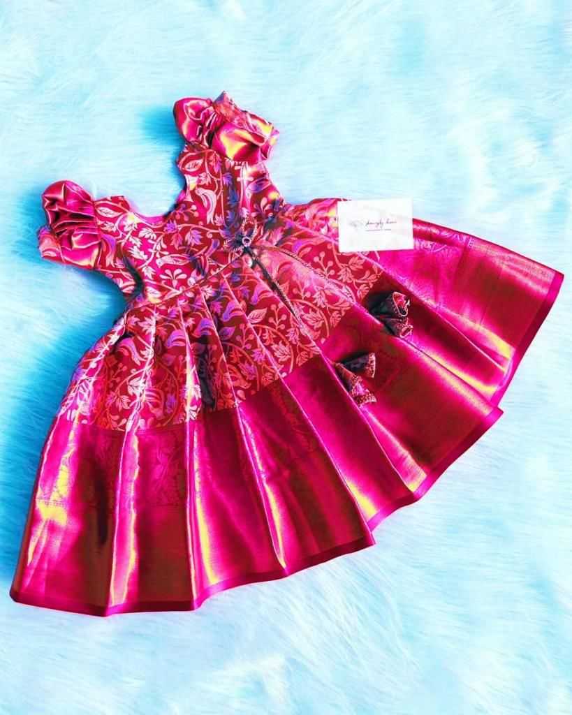 Ynf Fancy RIN235 FULL FLAIR Kids Wear Wholesale Kids Gown Kids Traditional Outfits Kids Ethnic Gowns Manufacturer- Kapda Export
