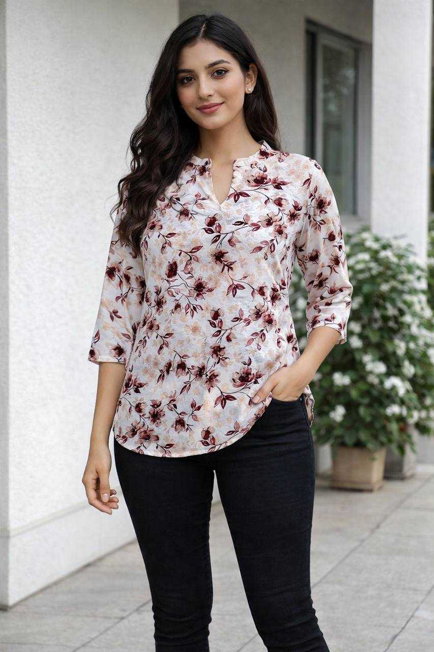 Ynf Faux Georgette KESH175 Westutn Kurti Wholesale Workwear Kurtis Short Kurtis Georgette Kurtis Manufacturer- Kapda Export