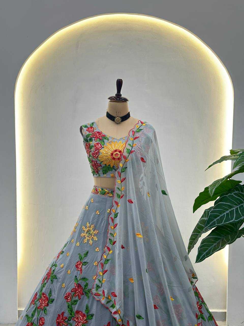 Ynf Faux Georgette KESH533 5089 Lehengas Wholesale Designer Lehenga Wedding Lehenga Floral Lehenga Manufacturer- Kapda Export