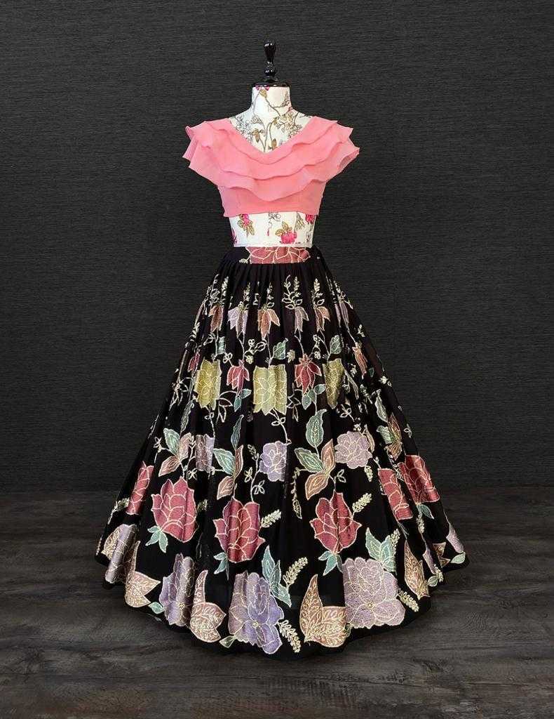 Ynf Faux Georgette RIN235 anita Kids Wear Wholesale Kids Ethnic Wear Kids Traditional Outfits Kids Lehenga Choli Manufacturer- Kapda Export