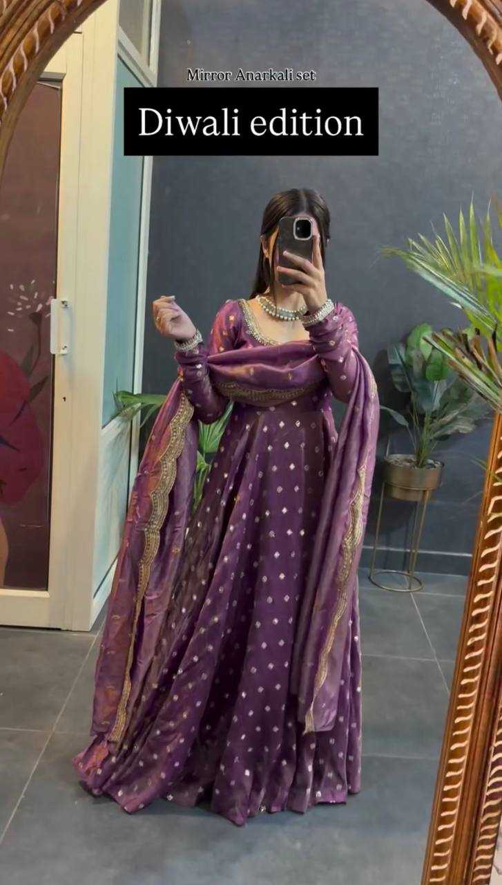 Ynf FENDY Silk RIN133 1565 Gowns Wholesale Wedding Gown Evening Gowns Party Wear Gowns Manufacturer- Kapda Export