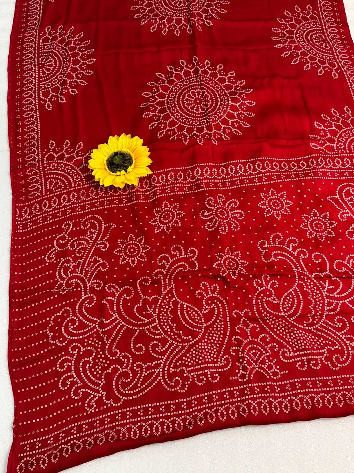 Ynf Gajji Silk KESH576 220 Sarees Festive Collections Wholesale Bandhani Bandhej Sarees Hand Printed Saree Silk Sarees Manufacturer- Kapda Export