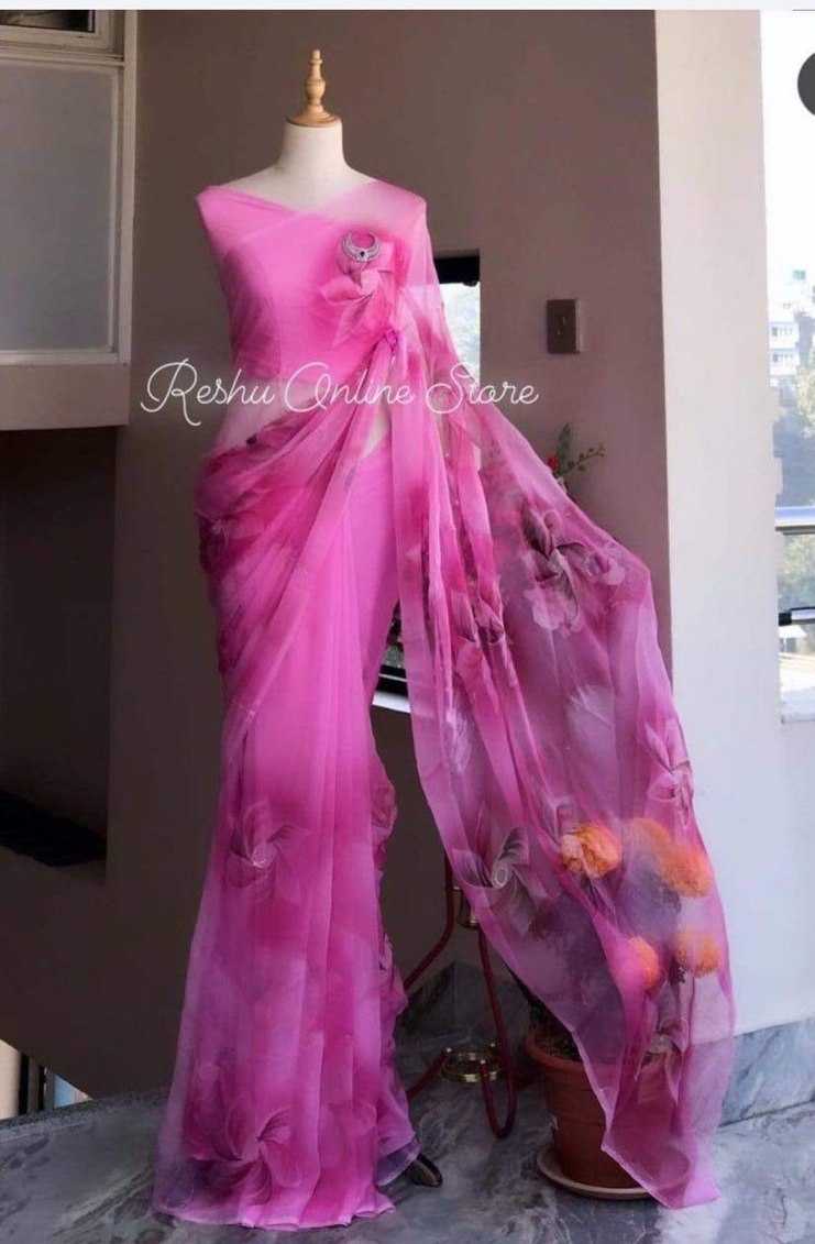 Ynf Georgette KESH642 061 Sarees Wholesale Party Wear Sarees Fancy Sarees Printed Georgette Saree Manufacturer- Kapda Export