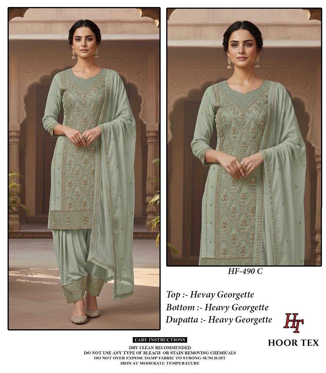 Ynf Georgette KESH677 HF-490 Suits & Dresses Islamic Clothing Festive Collections Wholesale Pakistani Suits Afghani Suits Kashmiri Suits Manufacturer- Kapda Export