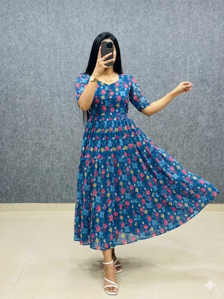 Ynf Hakoba KESH616 190 Suits & Dresses Festive Collections Wholesale Maxi Dresses Printed Dresses Cotton Dresses Manufacturer- Kapda Export