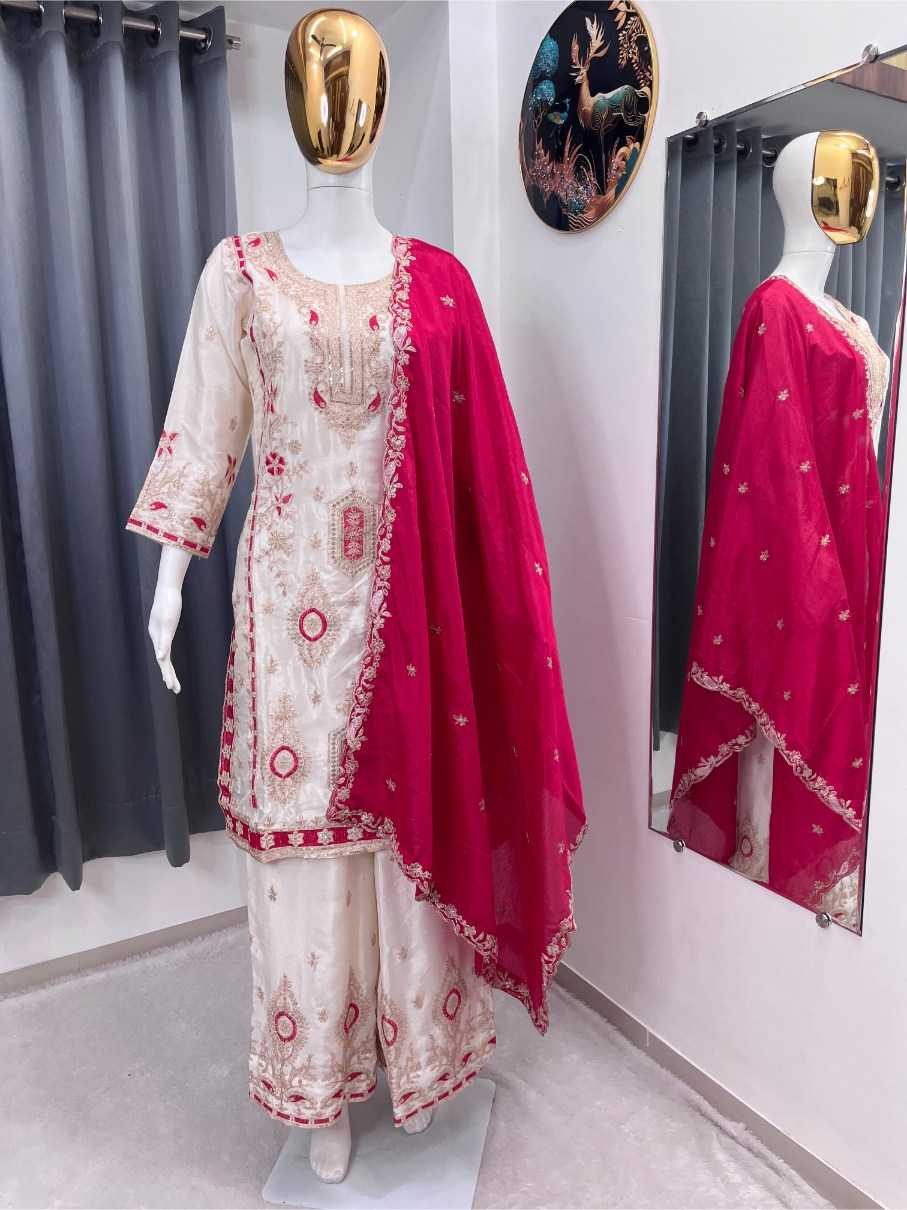 Ynf Heavy Chinnon Silk RIN212 7040 Suits & Dresses Festive Collections Wholesale Kashmiri Suits Party wear suits Eid Collections Manufacturer- Kapda Export