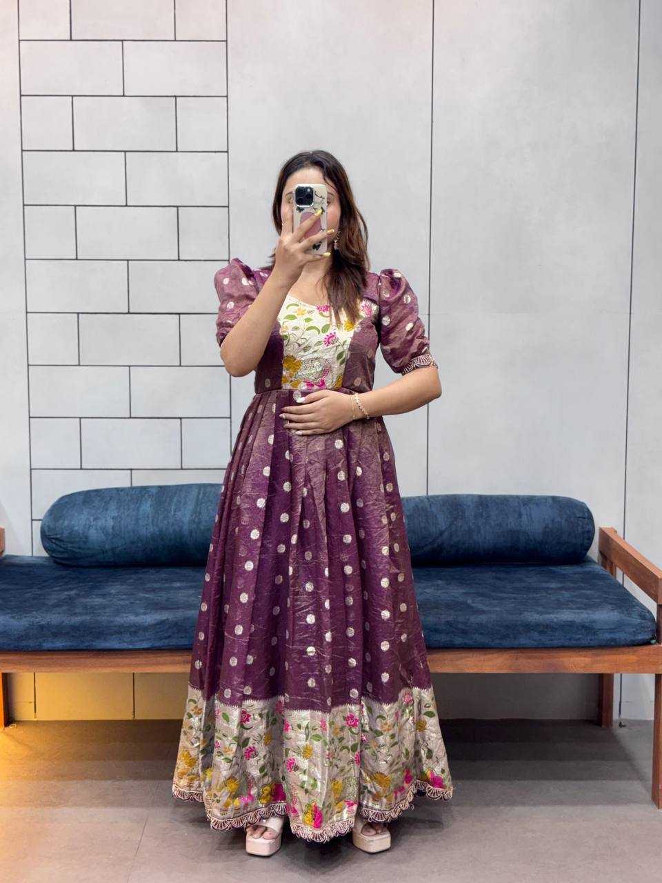 Ynf Jacquard KESH709 ANIMAL KURTI Kurti Wholesale Workwear Kurtis Festive Kurtis Party Wear Gown Style Kurtis Manufacturer- Kapda Export