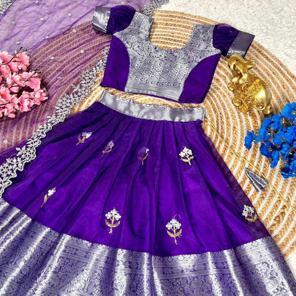 Ynf Organza RIN134 BHASKAR Kids Wear Wholesale Kids Lehenga Kids Traditional Outfits Ethnic Dresses For Kids Manufacturer- Kapda Export