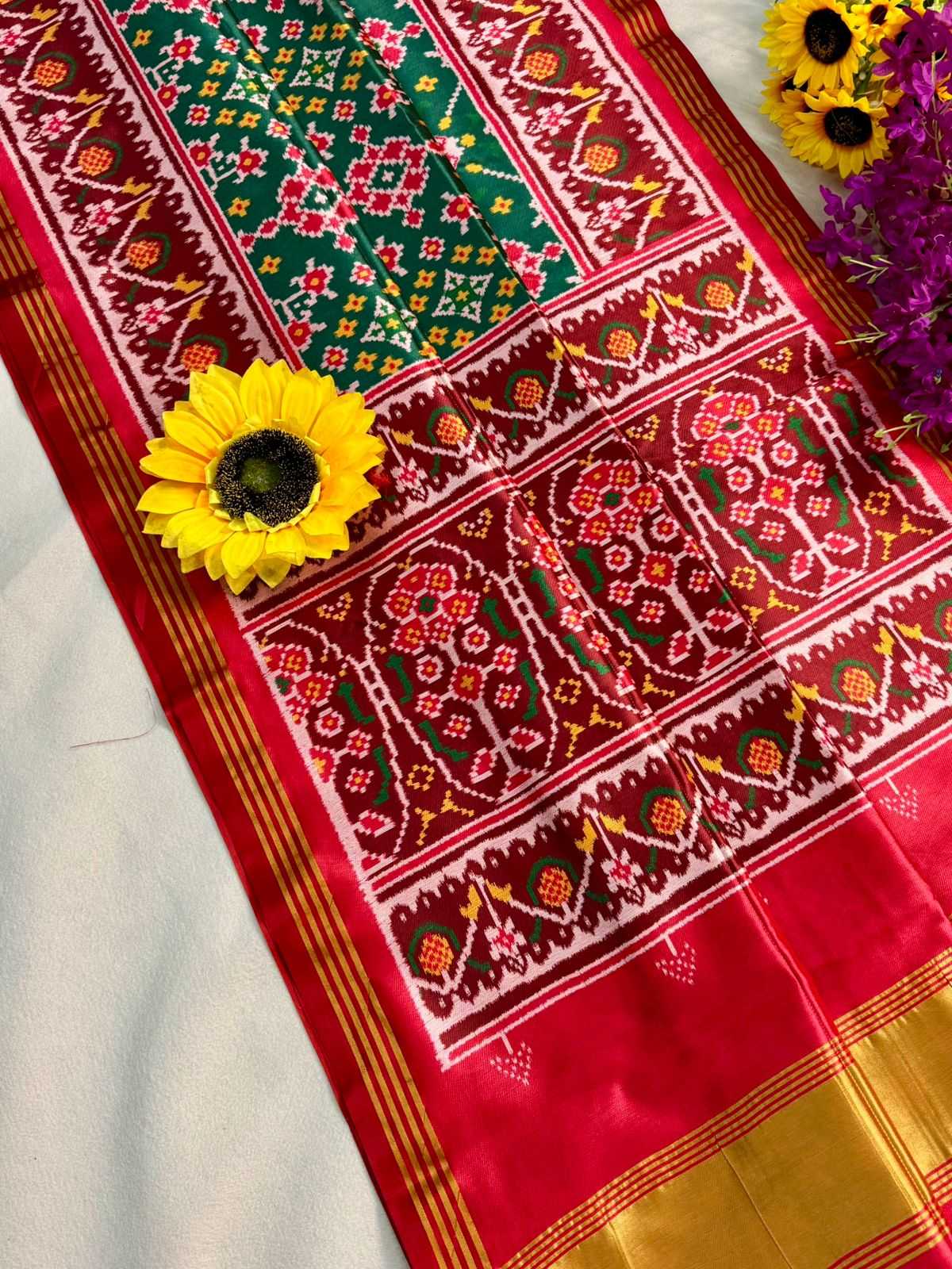 Ynf Patola Silk KESH576 207 Sarees Festive Collections Wholesale Hand Printed Saree Festive Sarees Sarees With Blouse Manufacturer- Kapda Export