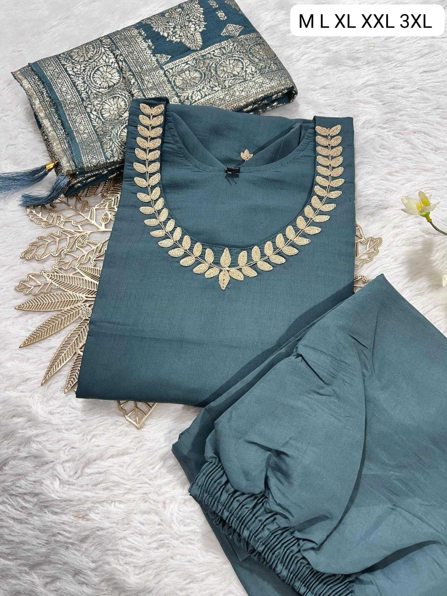 Ynf Premium Roman Silk KESH684 KARAN Kurti Wholesale Ethnic Kurtis Silk Kurtis Round Neck Kurtis Manufacturer- Kapda Export