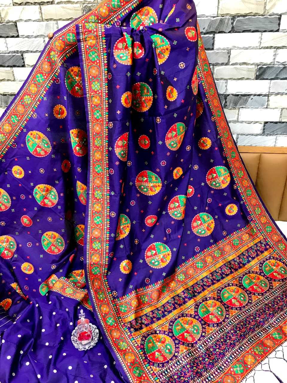 Ynf Premium Silk KESH548 ??????? Sarees Wholesale Party Wear Sarees Printed Sarees Kashmiri Sarees Manufacturer- Kapda Export