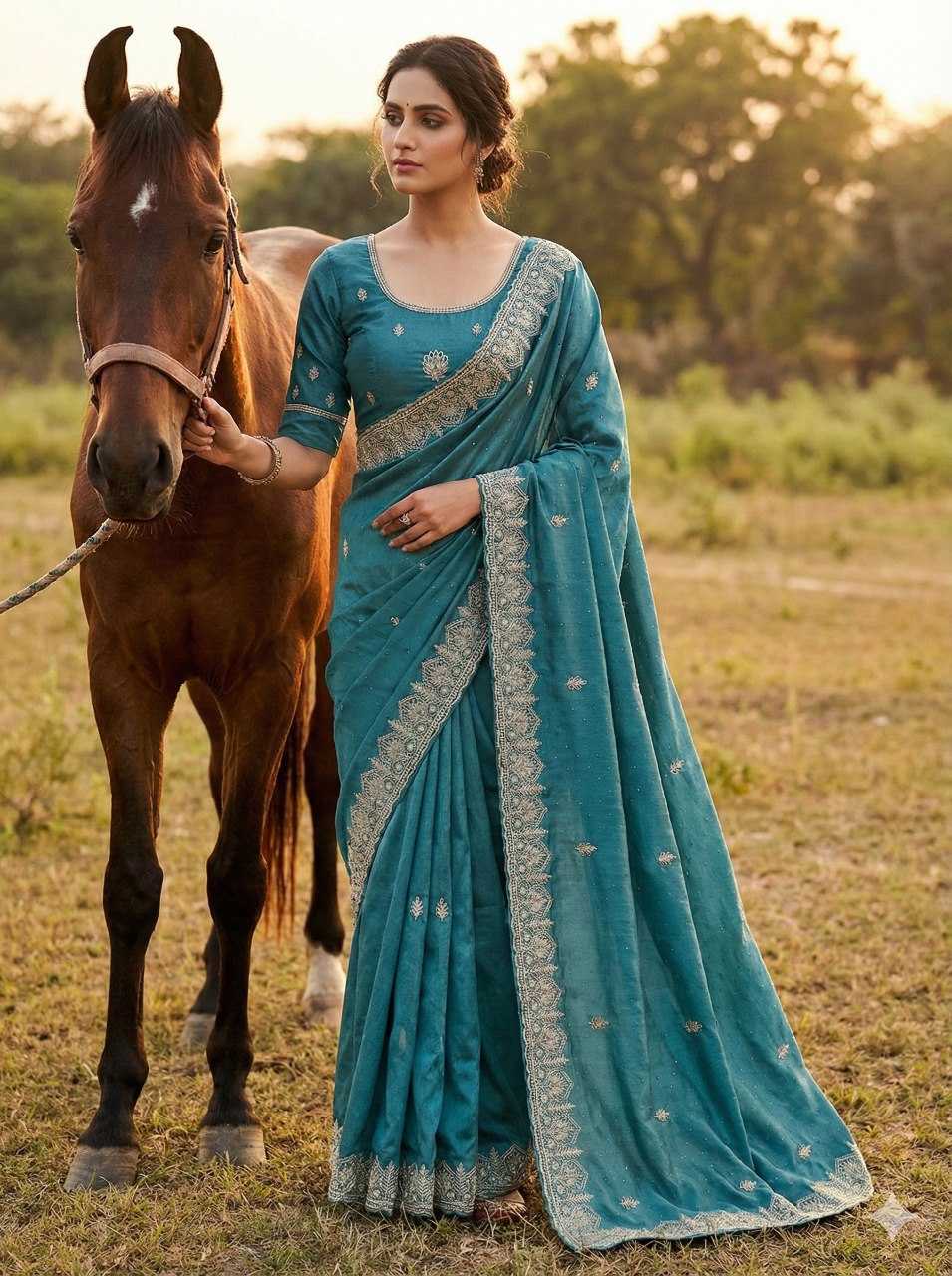 Ynf Premium Silk RIN132 2017 Sarees Wholesale Fancy Sarees Embroidered Sarees Heavy Work Sarees Manufacturer- Kapda Export