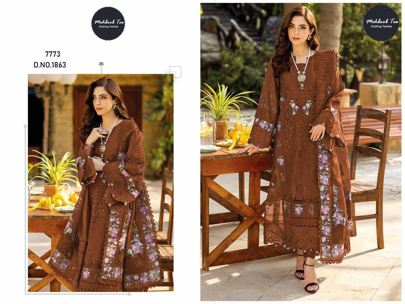 Ynf Pure Cotton KESH586 MEHBOOB PREMIUM VOL-2 Kurti Wholesale Cotton Kurtis Kurti Bottom With Dupatta Embroidered Kurtis Manufacturer- Kapda Export