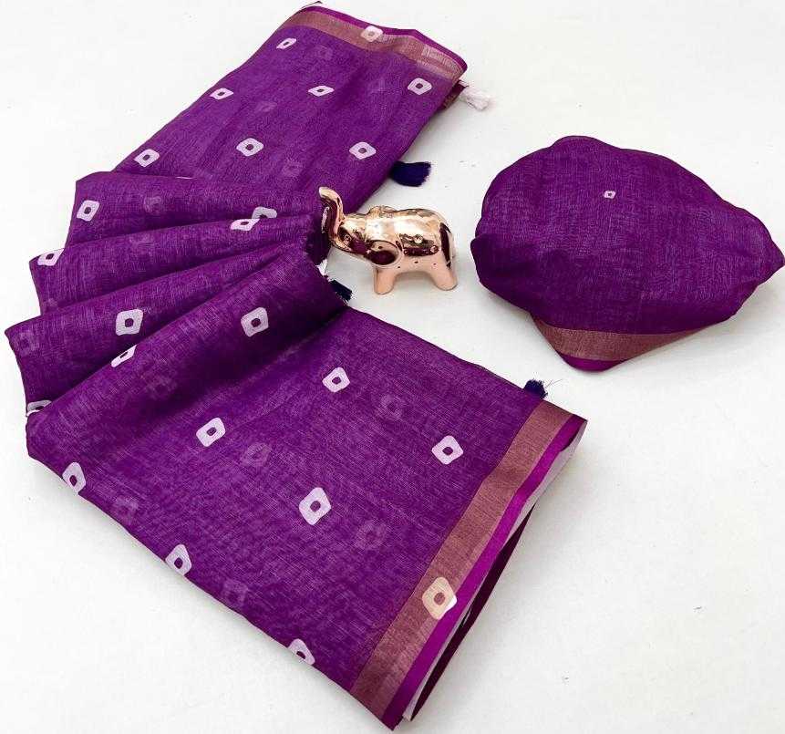Ynf Pure Linen KESH695 Zara Sarees Wholesale Batik Sarees Traditional Sarees Bandhani Sarees Manufacturer- Kapda Export