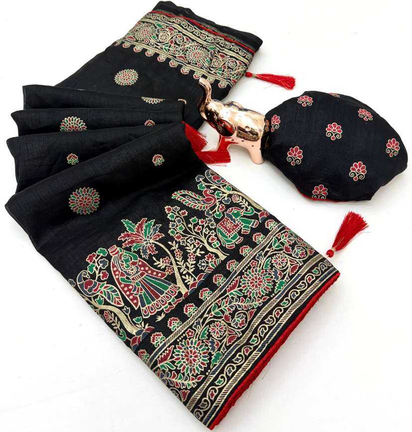 Ynf Pure Silk KESH695 Kayamat Sarees Silk Sarees Wholesale Party Wear Sarees Black Sarees Traditional Sarees Manufacturer- Kapda Export