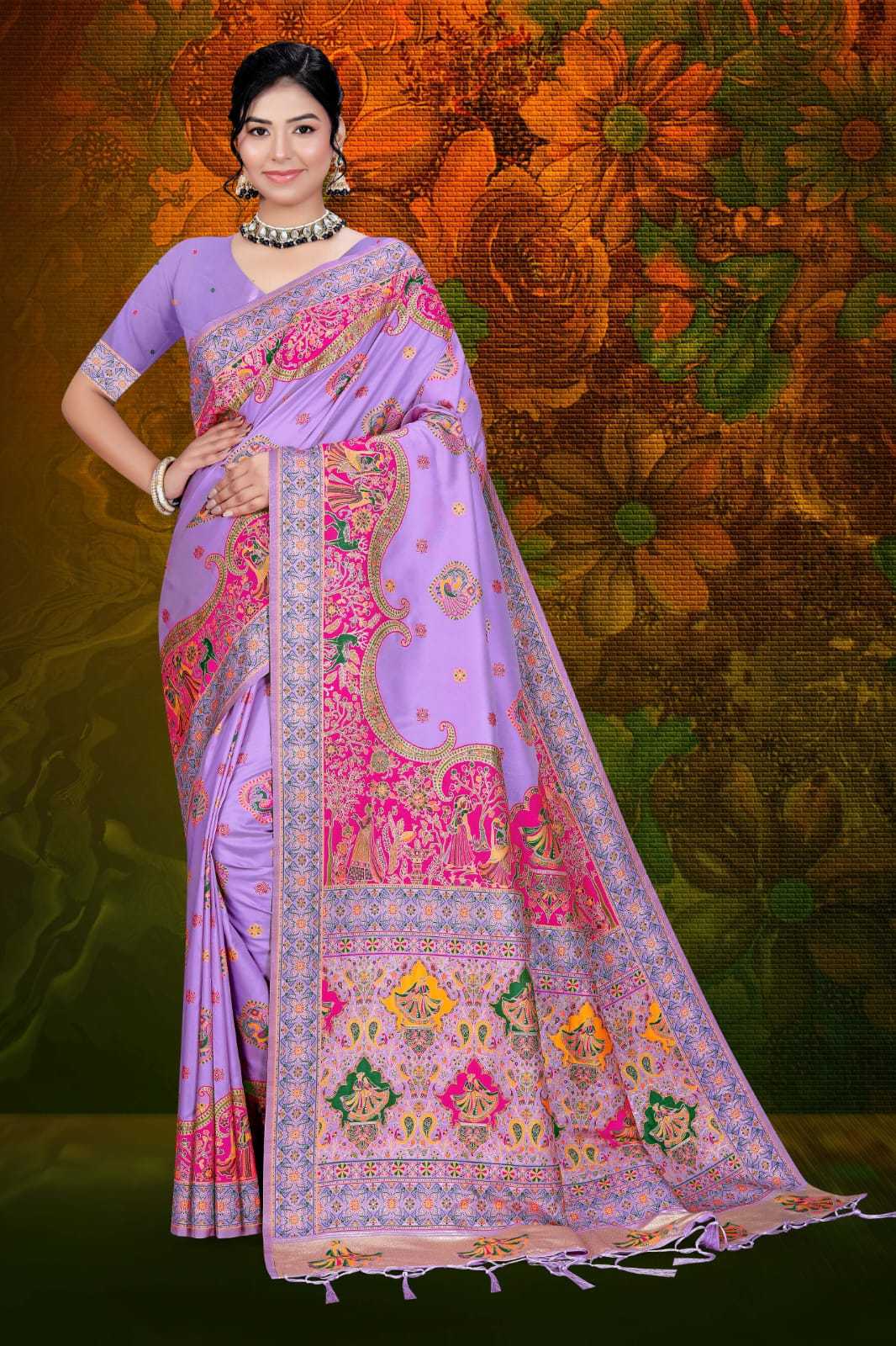 Ynf Pure Silk KESH724 20 Silk Sarees Wholesale Paithani Sarees Designer Silk Sarees Pashmina Silk Sarees Manufacturer- Kapda Export