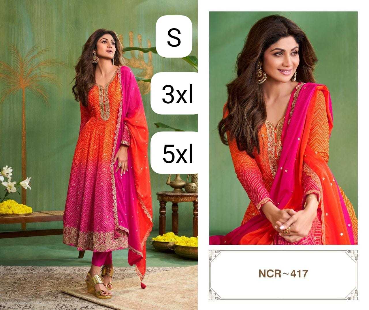 Ynf Pure Viscos KESH677 SHADING ANARKALI Suits & Dresses Bollywood Collections Plus Size Collections Wholesale Printed Suits Anarkali Suits Shilpa Shetty Collections Manufacturer- Kapda Export