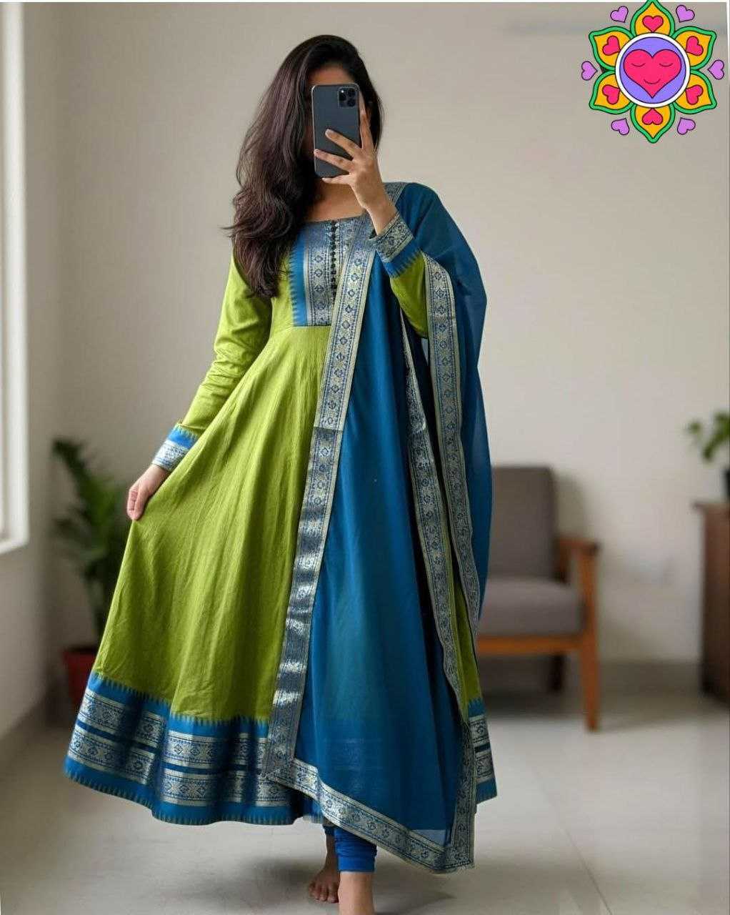 Ynf Silk Cotton KESH550 316 Gowns Wholesale Party Gowns Evening Gowns Designer Gowns Manufacturer- Kapda Export