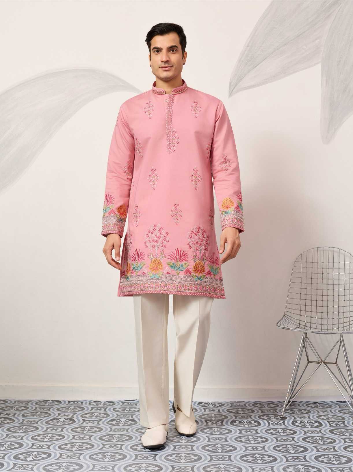 Ynf Silk RIN202 61641 THE GRAND KURTA Mens Wear Wholesale Mens Kurta Pyjama Men Kurta Pajama Men Wedding kurta Manufacturer- Kapda Export