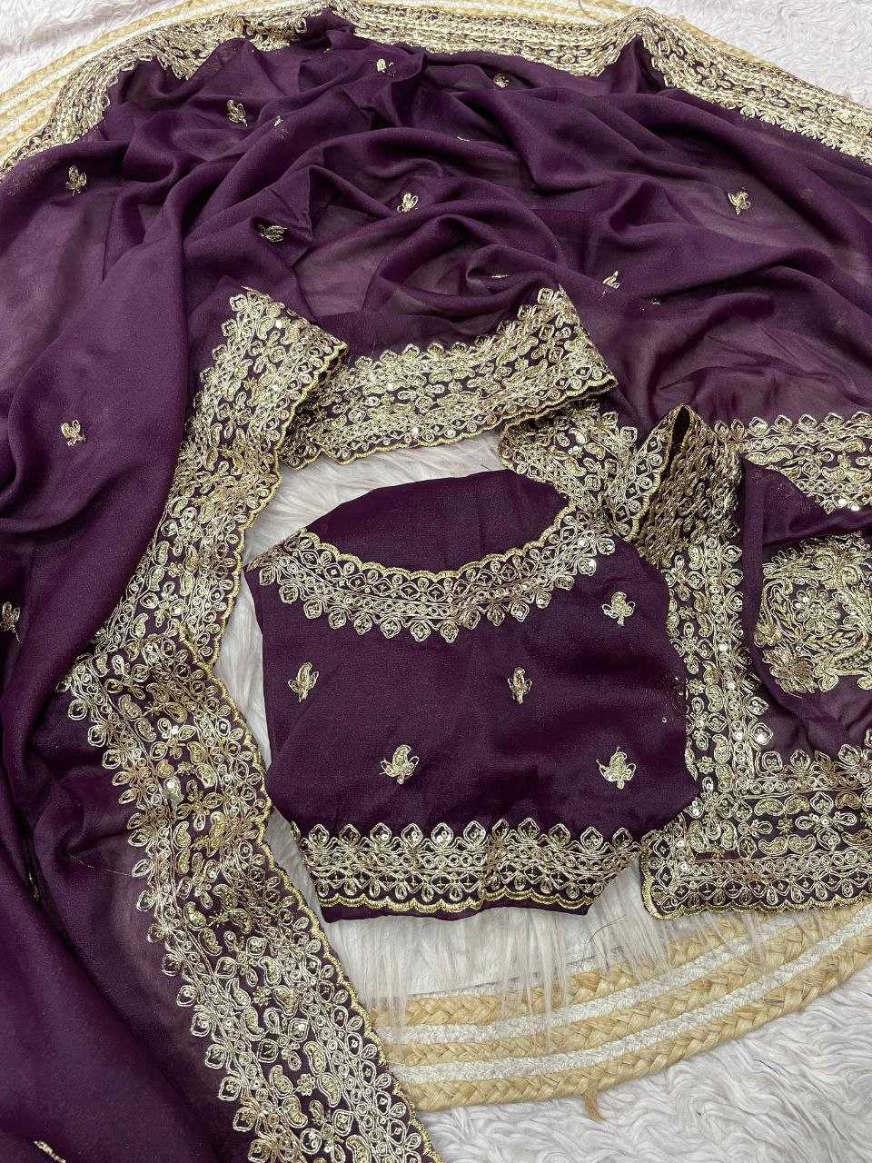 PURPLE SILK SAREES