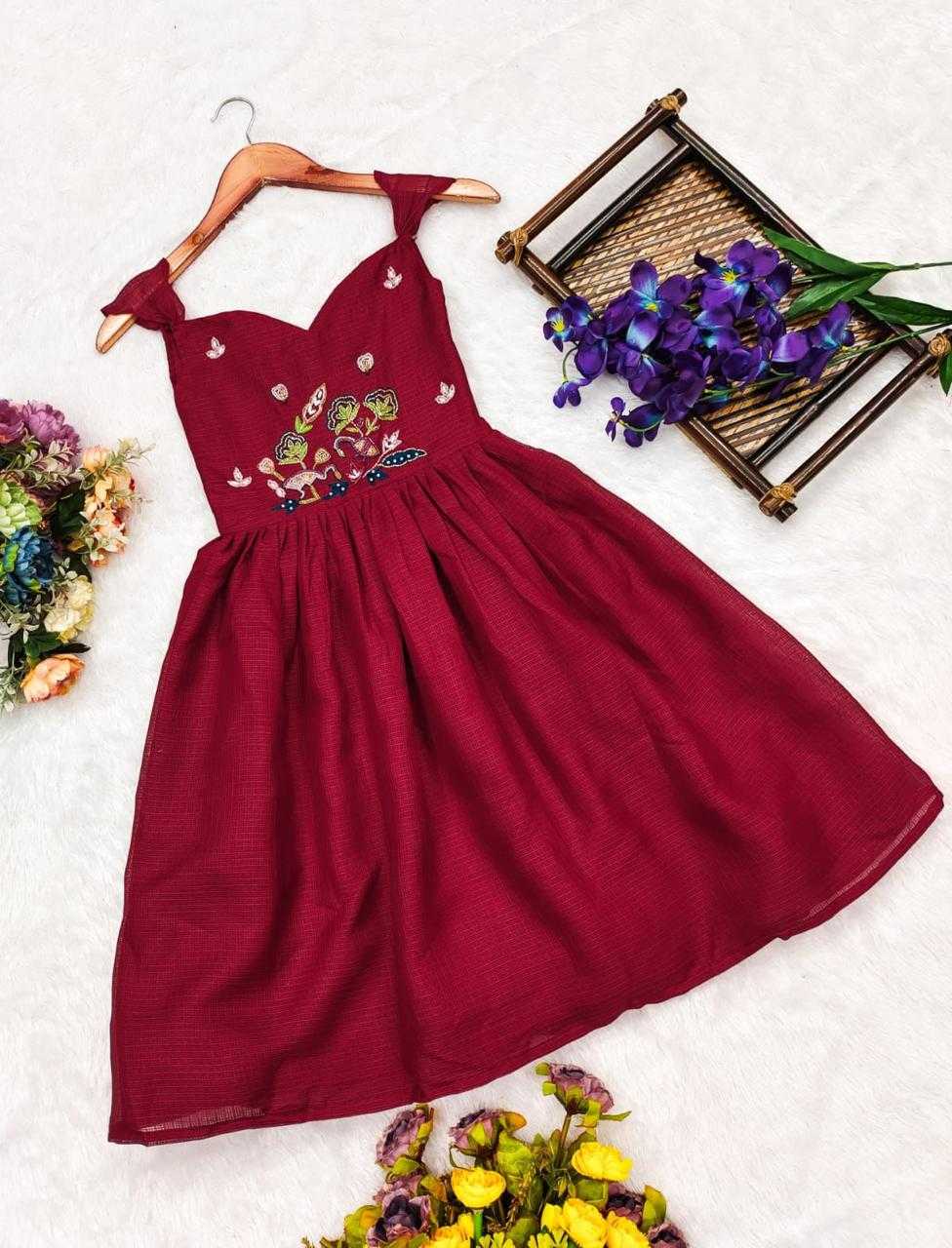 Ynf Soft Dola RIN235 OTIS Kids Wear Wholesale Kids Gown Kids Designer Frock Kids Party Wear Ethnic Manufacturer- Kapda Export