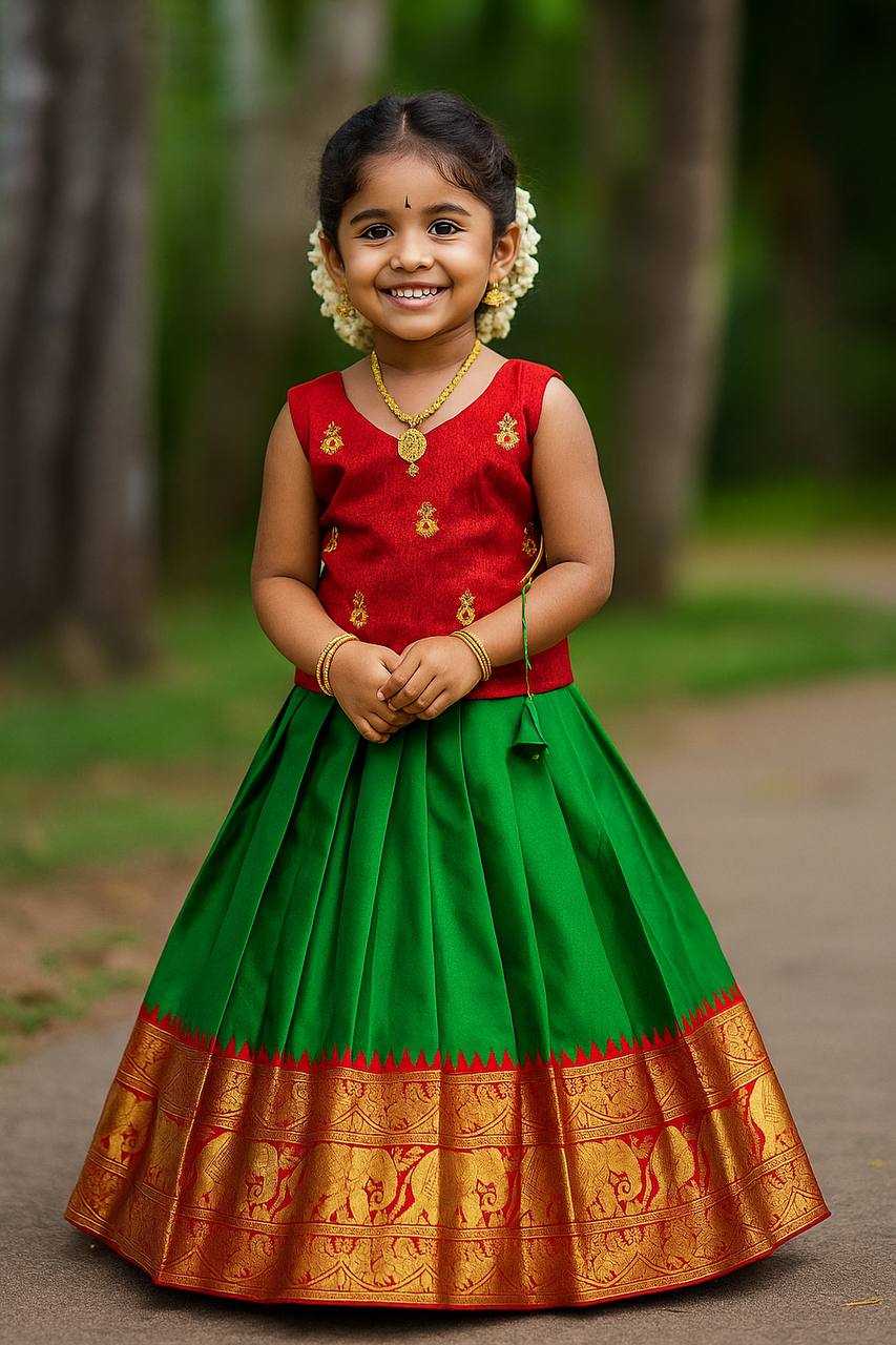 Ynf Soft Silk KESH709 12 Kids Wear Wholesale Kids Lehenga Kids Co-ord Set Kids Lehenga Choli Manufacturer- Kapda Export