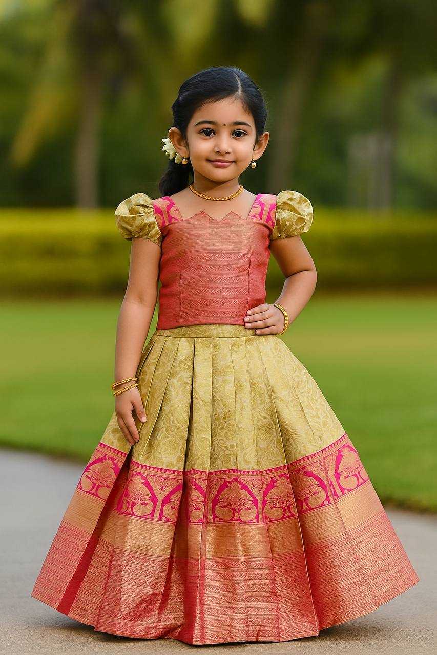 Ynf Soft Silk KESH709 21 Kids Wear Wholesale Kids Lehenga Kids Co-ord Set Kids Lehenga Choli Manufacturer- Kapda Export