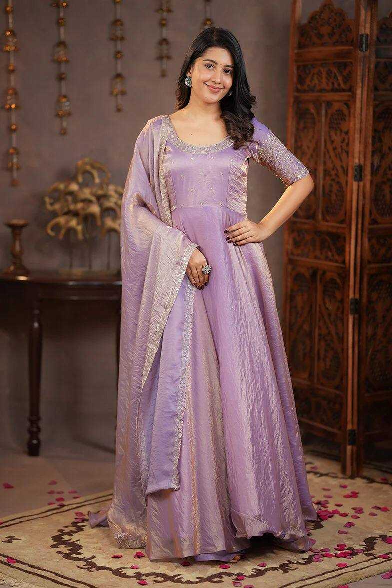 Ynf Space Silk KESH655 106 Gowns Festive Collections Wholesale Embroidered Gown Silk Gowns Gown With Dupatta Manufacturer- Kapda Export