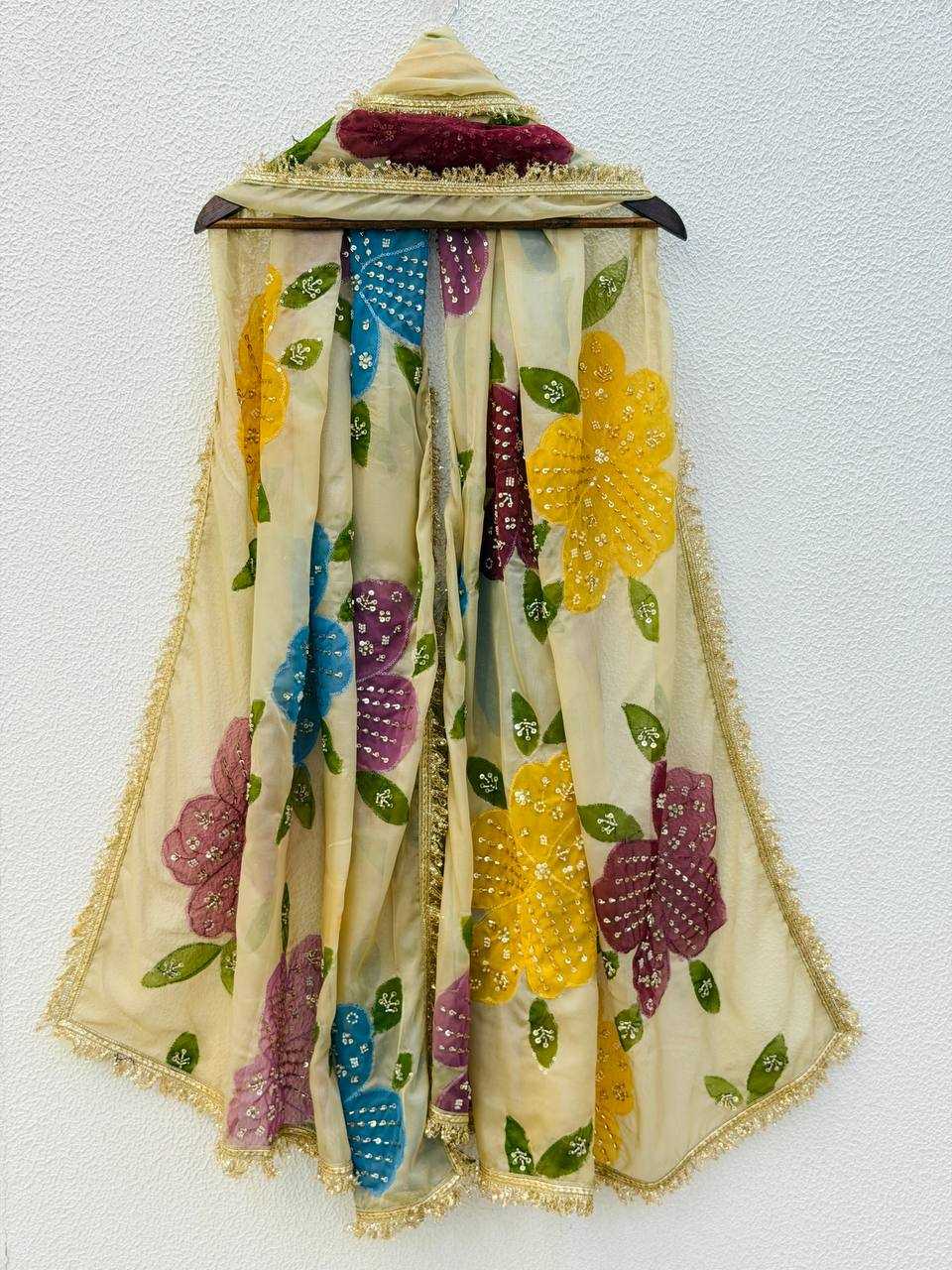 Ynf Tabby Silk Organza KESH499 5323 Duppatas Wholesale Printed Duppata Manufacturer- Kapda Export