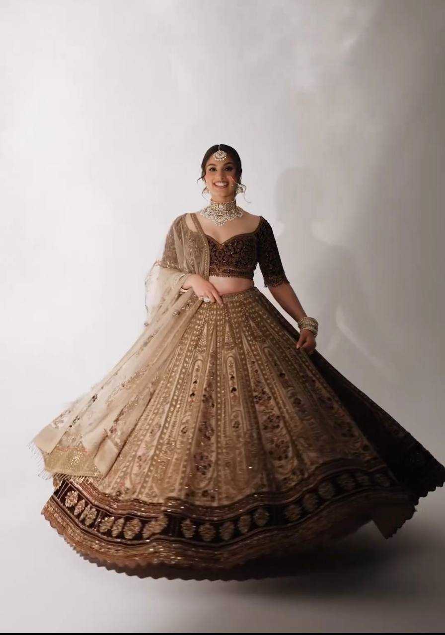 Ynf Velvet RIN213 66 Lehengas Wholesale Fancy Lehenga Wedding Lehenga Thread Work Lehenga Manufacturer- Kapda Export